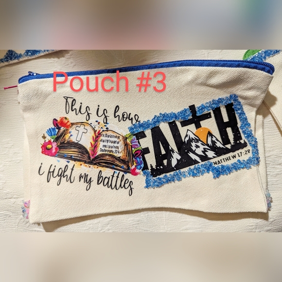 NWT π₯° handmade cotton canvas ππ Catholic/Christian pouch: choice 1/8 π΅ firm! - Picture 5 of 12